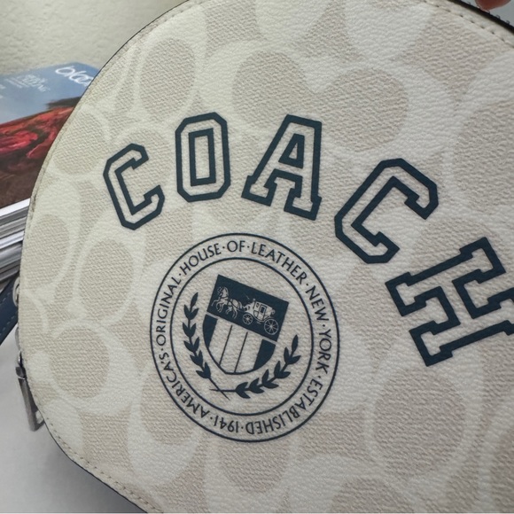 coach Canteen Crossbody In Signature Canvas With Varsity Motif CB870 - Picture 8 of 8